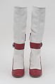 Ensemble, Prada (Italian, founded 1913), (a, b) wool, synthetic, (c, d) leather, synthetic, metal, (e) leather, metal, Italian